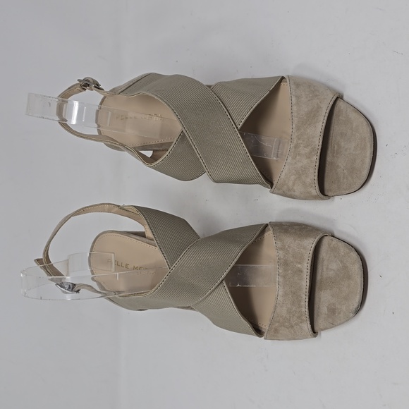 Pelle Moda Nolyn Strapy Block Sandals Taupe Color Size 10M - Picture 2 of 7